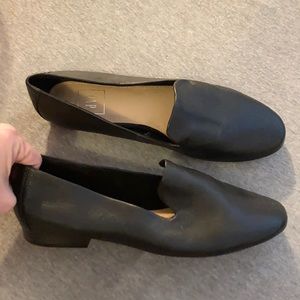 8.5 genuine leather black loafers GAP simple and chic